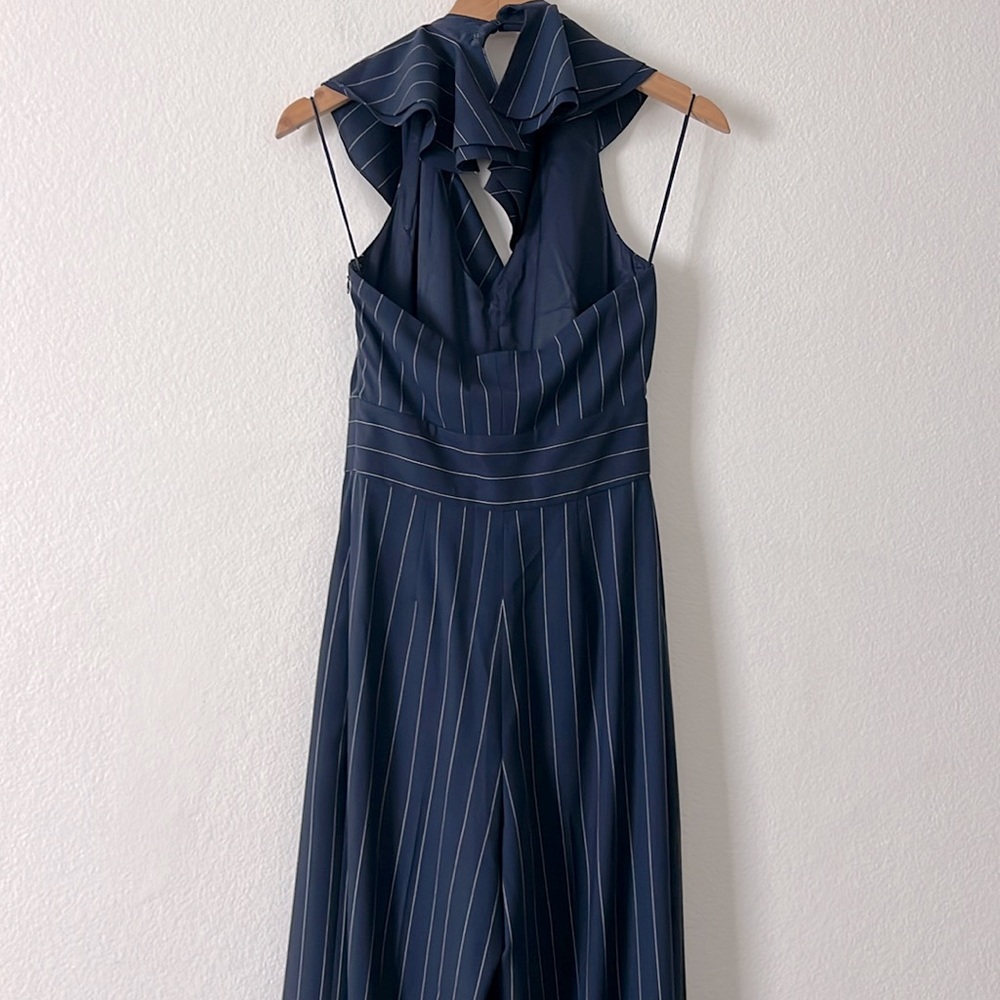 New Ralph Lauren Purple Label Navy/White Jumpsuit Size 2 - Picture 4 of 16